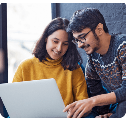 Students learning together